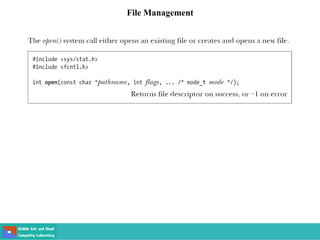 File Management
 
