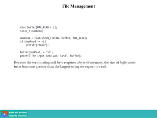 File Management
 