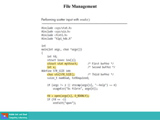 File Management
 