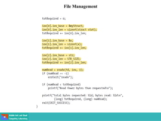 File Management
 