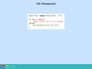 File Management
 