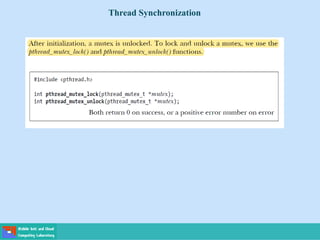 Thread Synchronization
 
