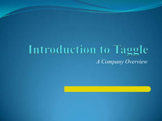 Introduction to Taggle A Company Overview 