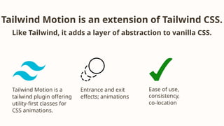 Tailwind Motion: Utility-First CSS Animations for Modern Web Design | PPTX