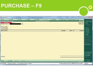 PURCHASE – F9
 