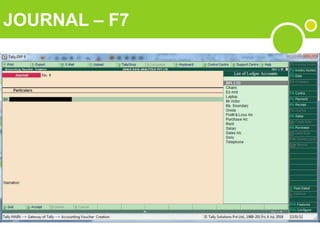 JOURNAL – F7
 