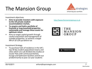 Introduction To Tap Strategies Slideshare