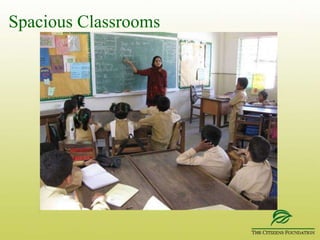 An Academic BlockPrimary School: 6 to 7 classroomsSecondary School: 10 classrooms + labs