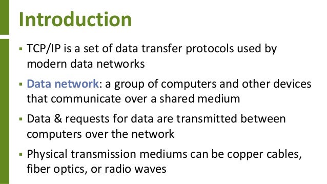 Introduction to TCP/IP