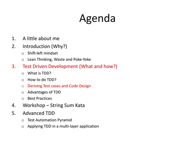 Introduction to TDD | PPT