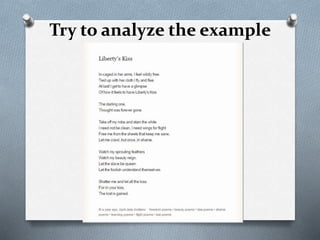 Try to analyze the example
 