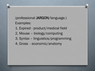 Technical Jargen Examples Comprehensive Introduction to Effective Technical Writing Principles | PPTX