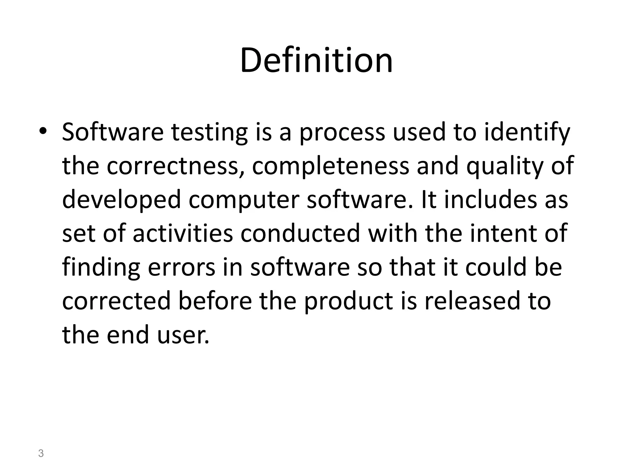 Introduction to software testing | PPTX