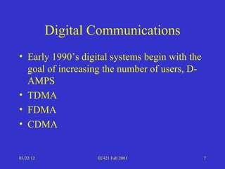Introduction to the analog mobile phone system | PPT