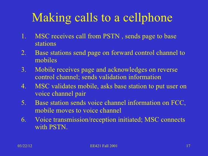 Introduction to the analog mobile phone system