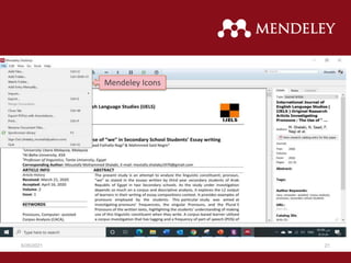 Mendeley Icons
6/26/2021 21
 