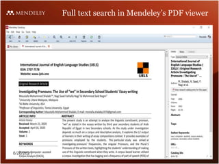 Full text search in Mendeley’s PDF viewer
6/26/2021
 