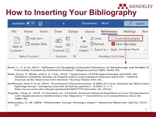 How to Inserting Your Bibliography
52
 