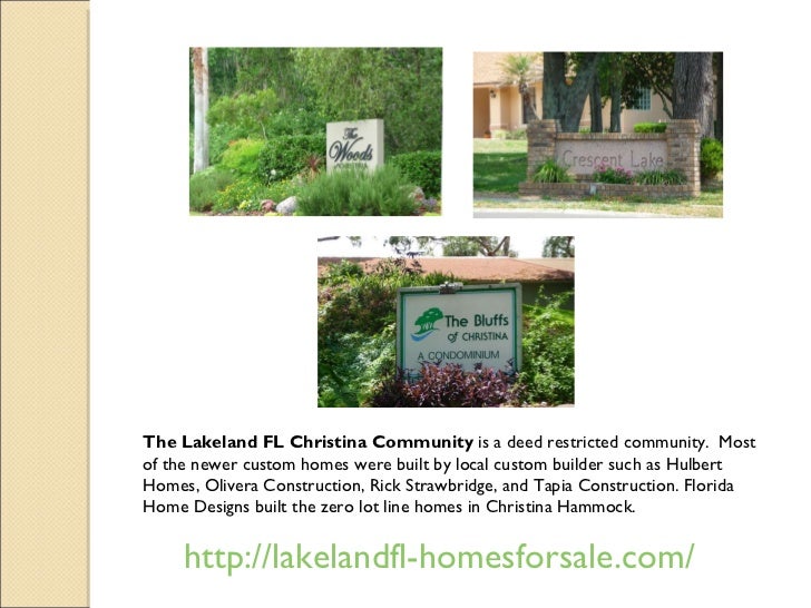 Introduction to the Christina Community of Lakeland FL