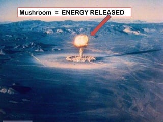 Mushroom = ENERGY RELEASED
 