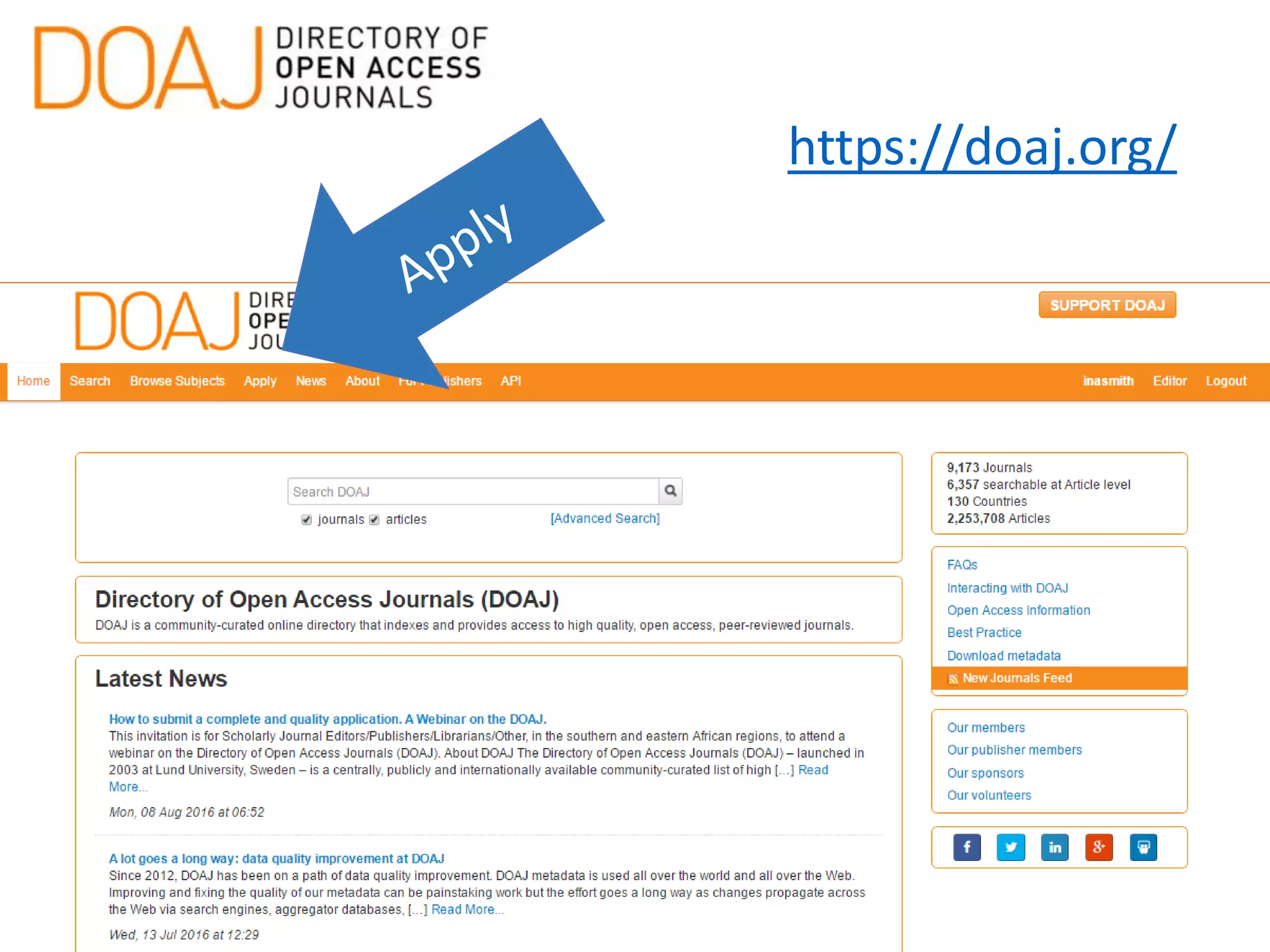 https://doaj.org/
 