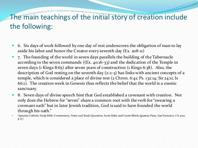 write an essay on any one of the creation stories