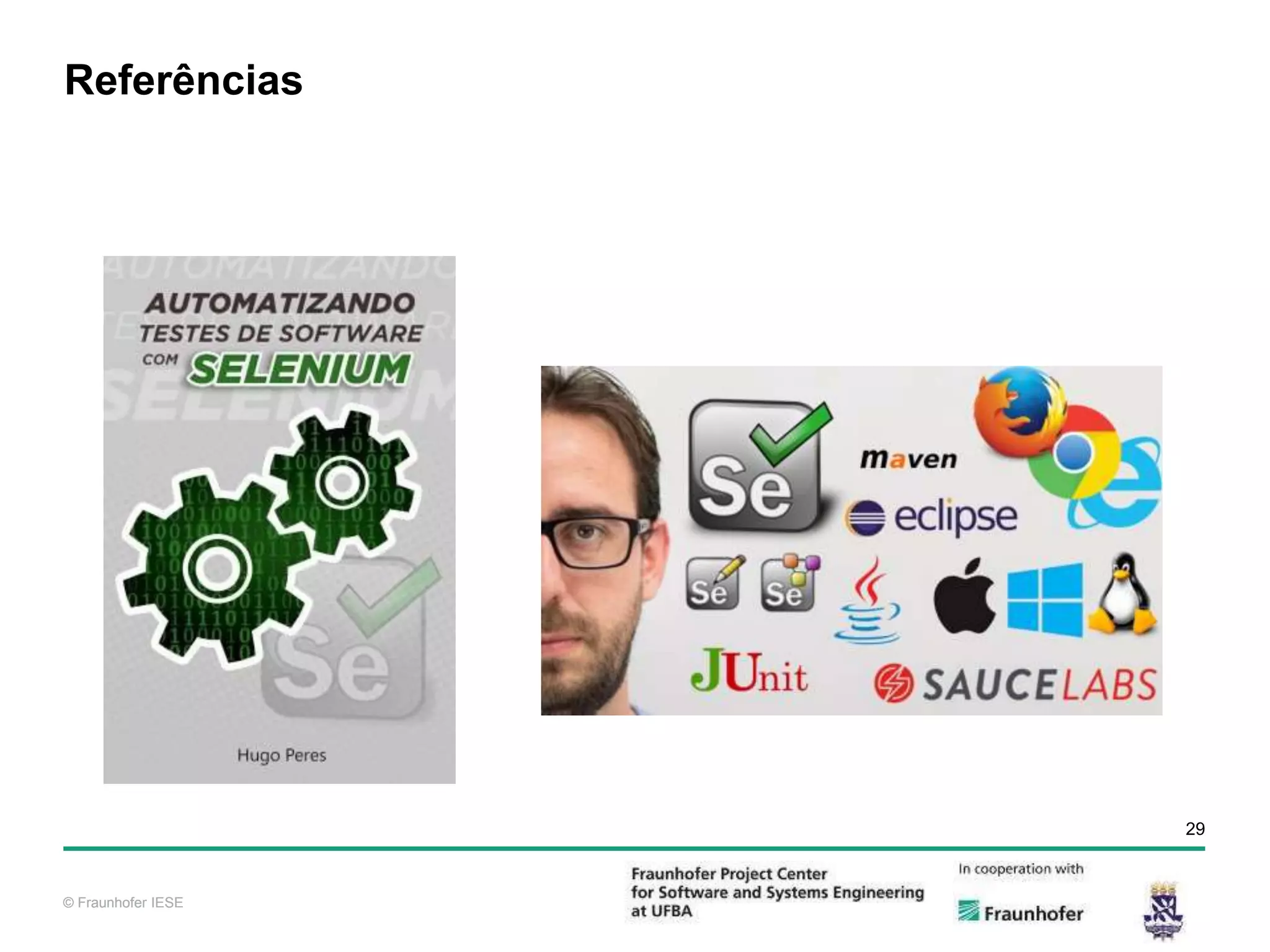 © Fraunhofer IESE 29 © Fraunhofer IESE Referências 