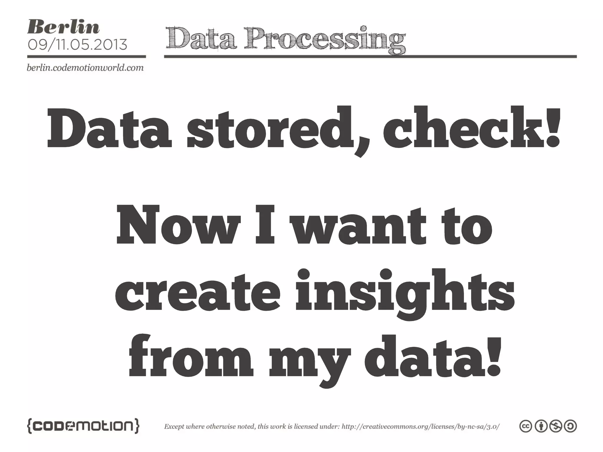 Data Processing
 