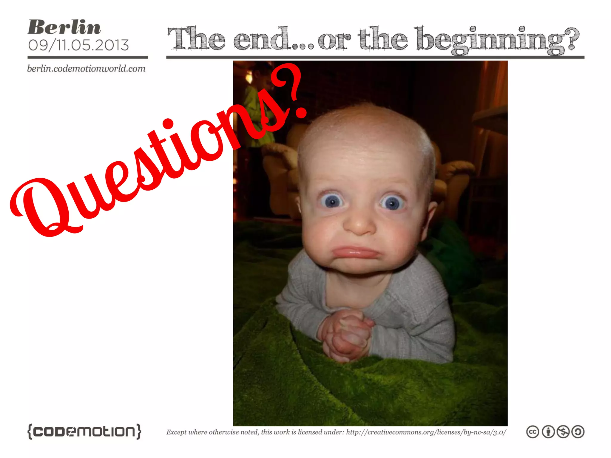 The end…or the beginning?
 