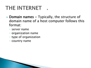 Introduction to the Internet | PPTX