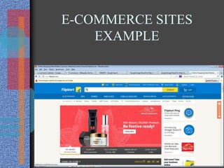 E-COMMERCE SITES
EXAMPLE
 