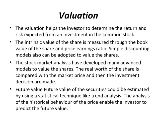 Investment