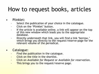 Introduction to the Peace Palace Library | PPT