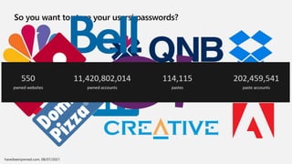 So you want to store your users’ passwords?
 