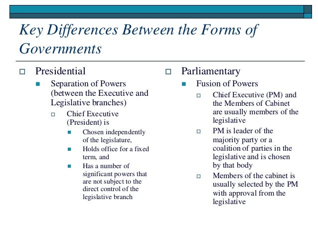 Introduction To The Ministerial Form Of Government