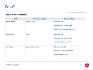 Who?
30 January 2018 7
 