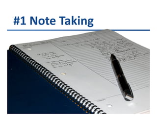 #1 Note Taking

 