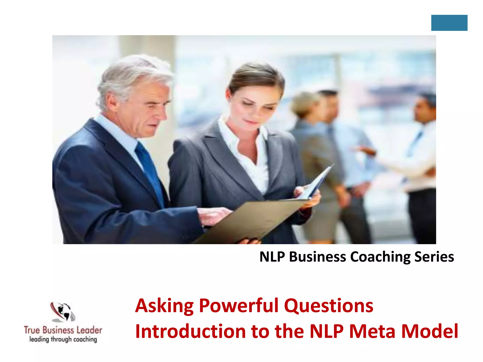 Introduction To The NLP Meta Model NLP Business Coaching Series PPT