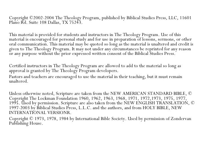 Introduction To Theology 2004 Introduction To Theology 2004