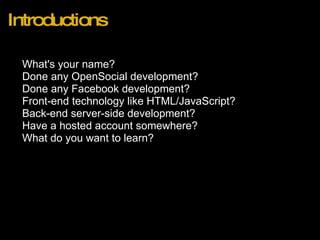 Introduction To The OpenSocial API | PPT