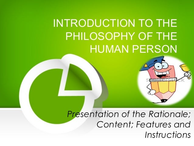 the philosophy of the human person the philosophy of the human person