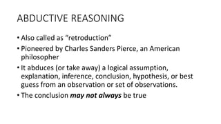 Introduction to the Philosophy of the Human Person - Inductive and Deductive Reasoning