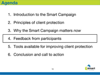 Introduction to the principles of client protection to post | PPT