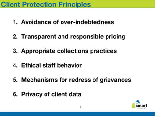 Introduction to the principles of client protection to post | PPT