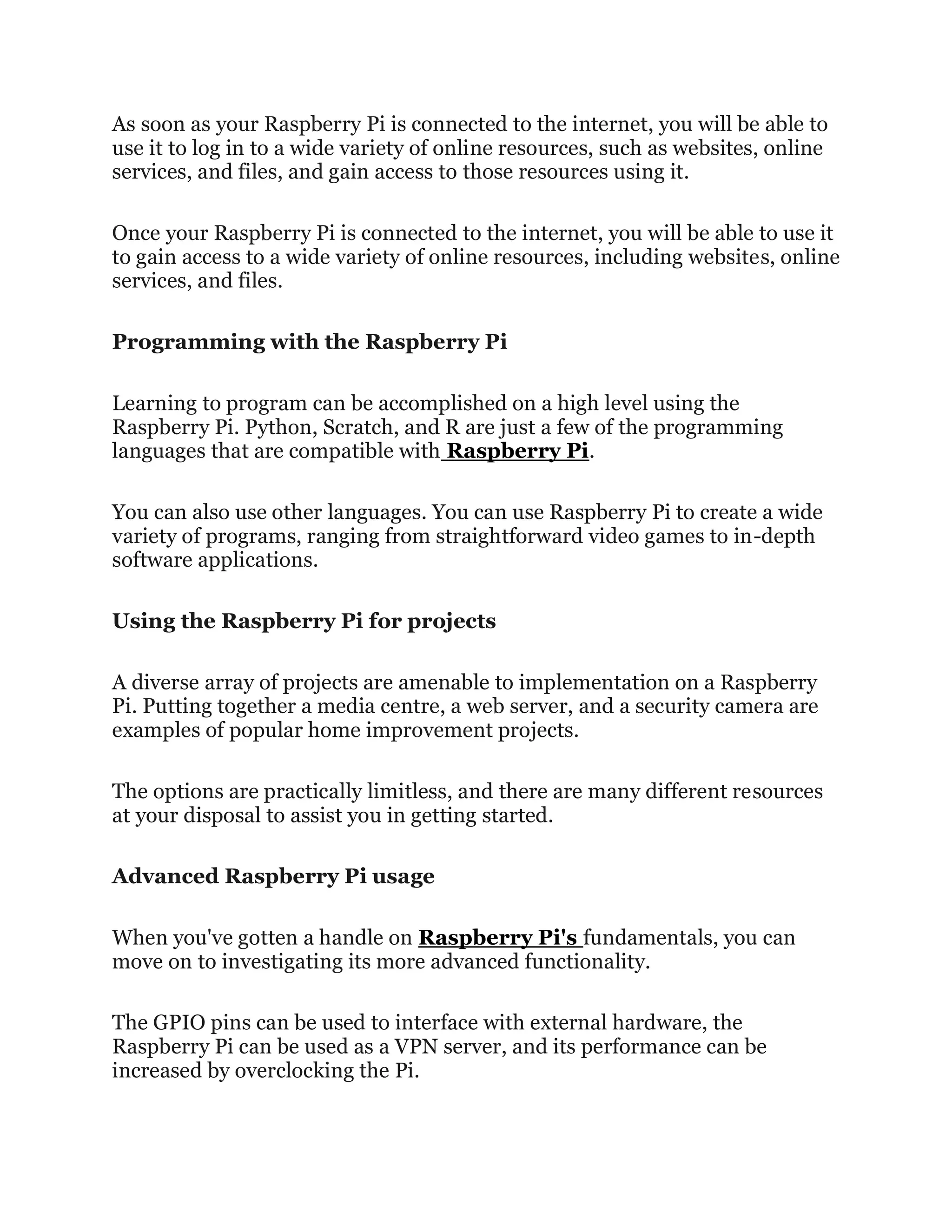 Introduction to the Raspberry Pi | PDF