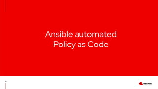 Ansible automated
Policy as Code
50
 