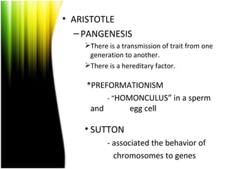 Introduction to the Science of Genetics | PPT