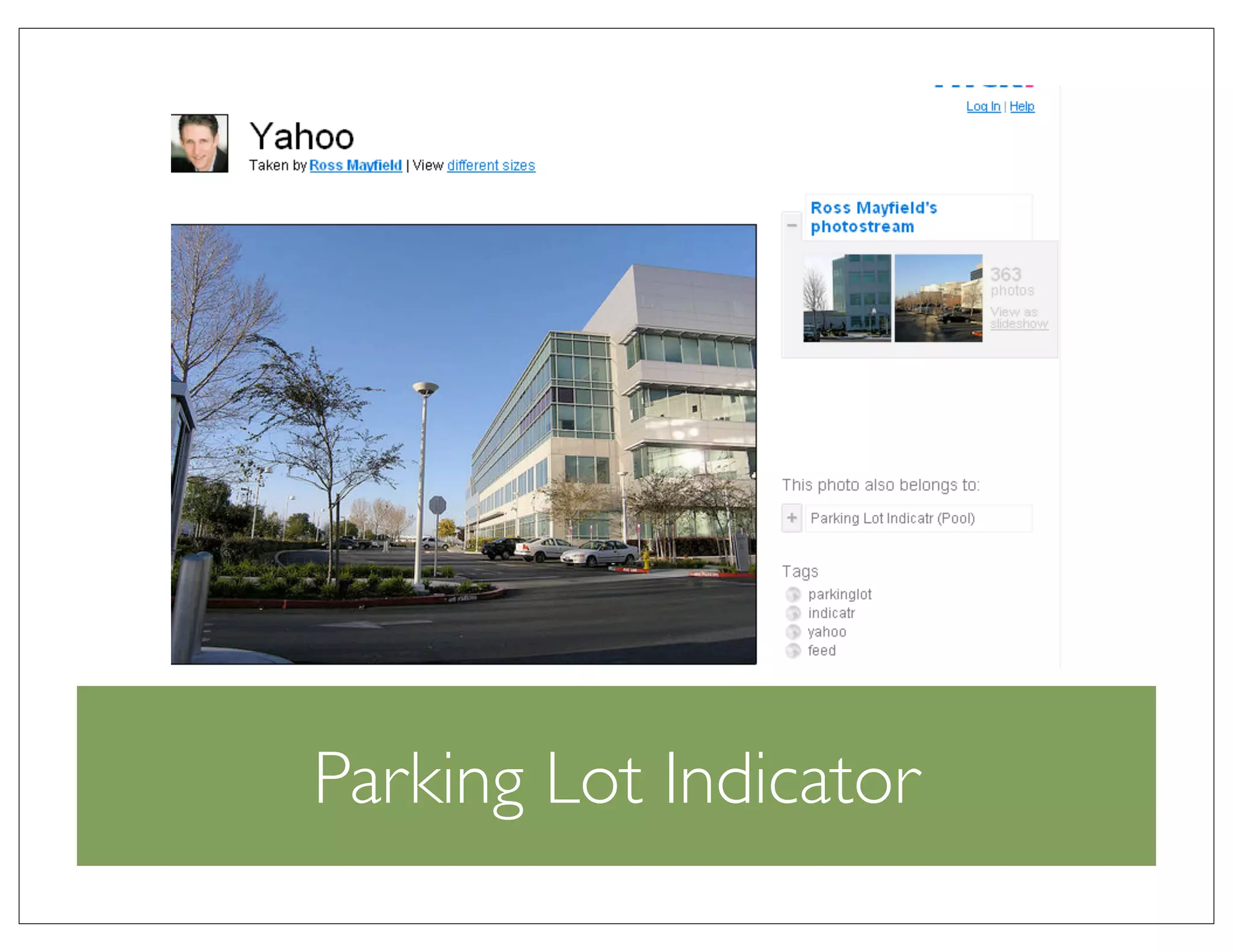 Parking Lot Indicator
 