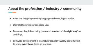 Introduction to the Software Development world | PPTX