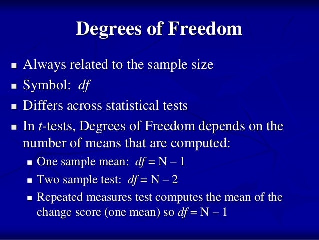 T test degrees of freedom calculator - mensdiet